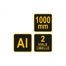 19755 VOREL Rigla din aluminiu, lungime 1000 mm, c..